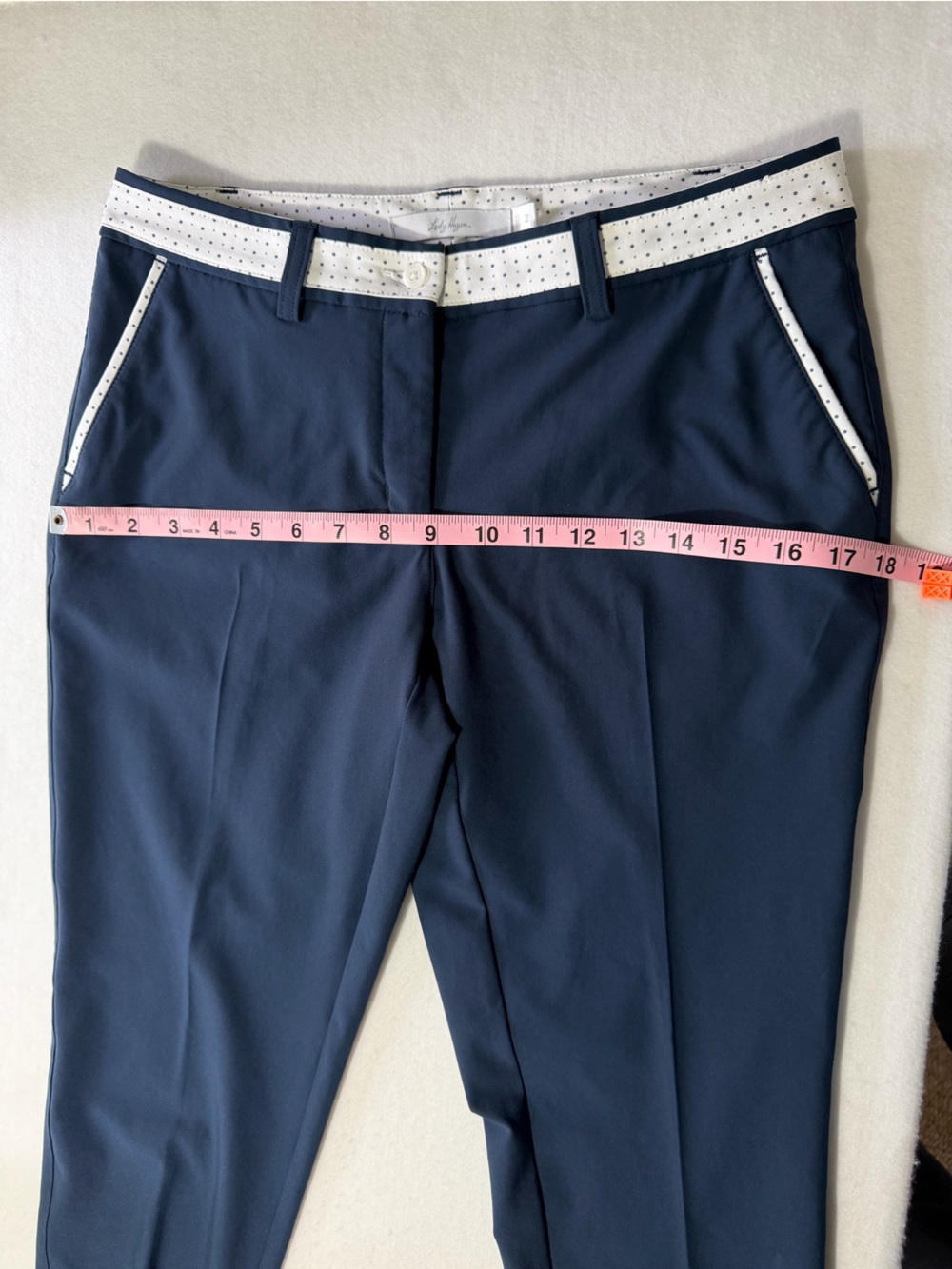 Lady Hagen Navy Golf Pants Women’s Size 2 Performance Stretch Slim Fit - Picture 5 of 8
